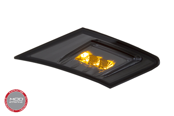 彩火's セレクト Smoked Side Markers w/ Amber & White LEDs for 2013-2016